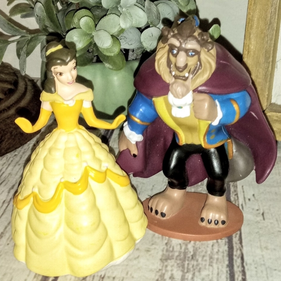 🆕 Disney Princess Belle Beauty & The Beast PVC Collectible Figures - Picture 1 of 8